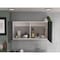 Tuhome Napoles Wall Cabinet, Two Shelves, Double Door, White/Smokey Oak MBI6560 - alternate 1